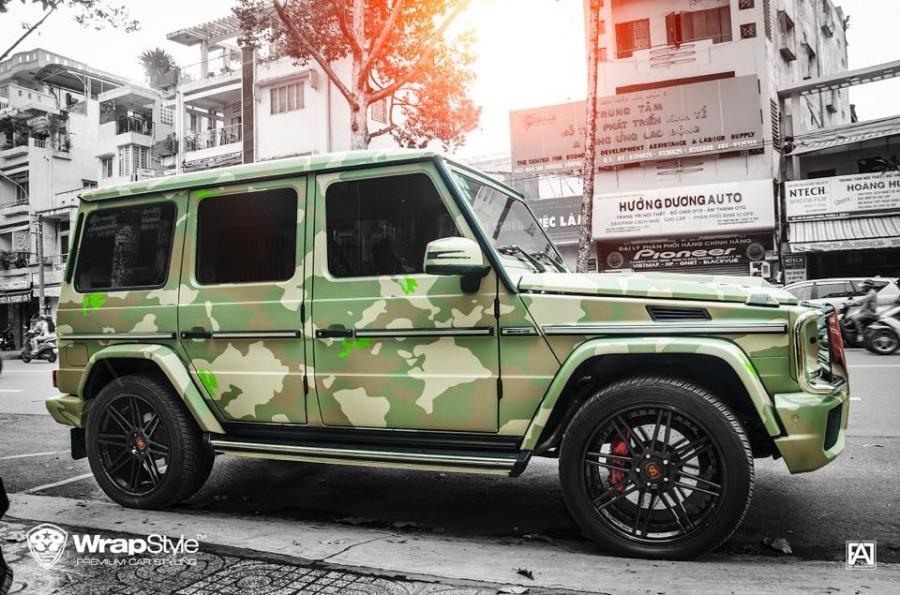  Mercedes-AMG G63 Green Camo by WrapStyle 2017 года  (фото 3 из 4)